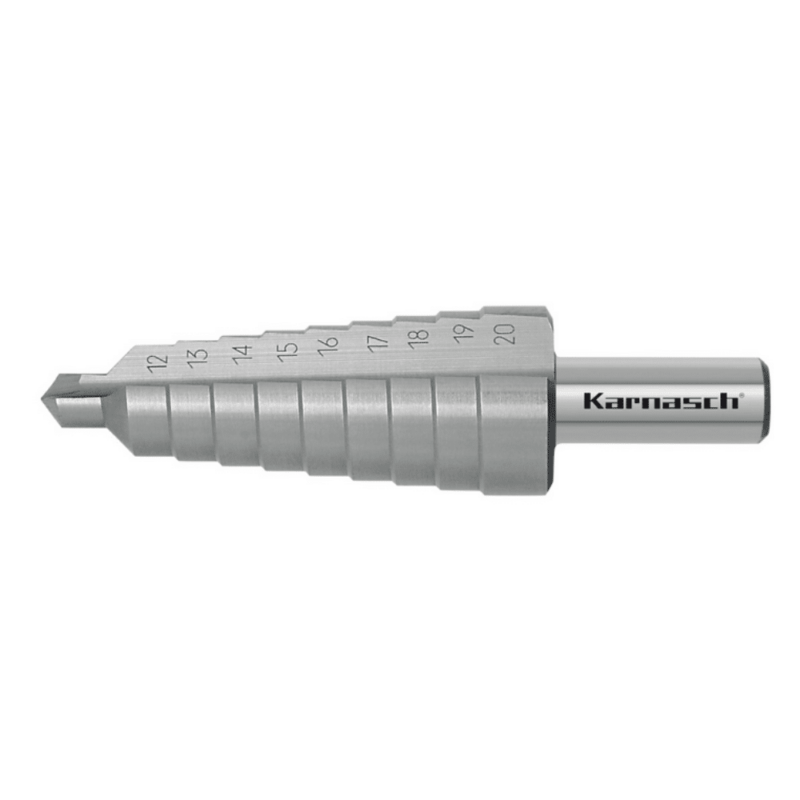 Stopničasti sveder HSS-XE KARNASCH (12 – 20mm) – 2 rezili - slika 2