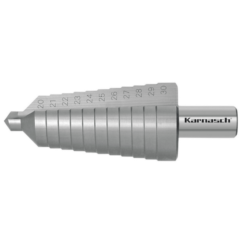 Stopničasti sveder HSS-XE KARNASCH (20 – 30mm) – 2 rezili - slika 2