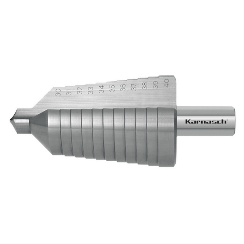 Stopničasti sveder HSS-XE KARNASCH (30 – 40mm) – 2 rezili - slika 2