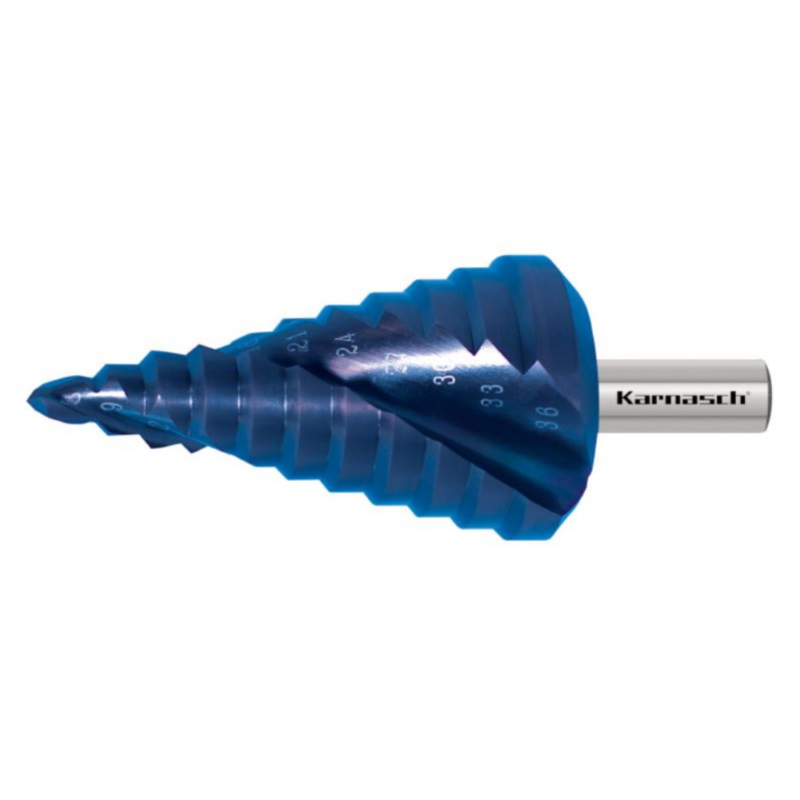 Stopničasti sveder KARNASCH HSS-XE + BLUE-DUR (6 – 36mm) - slika 2