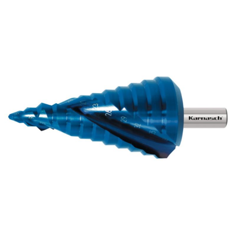 Stopničasti sveder KARNASCH HSS-XE + BLUE-DUR (6 – 38mm) - slika 2