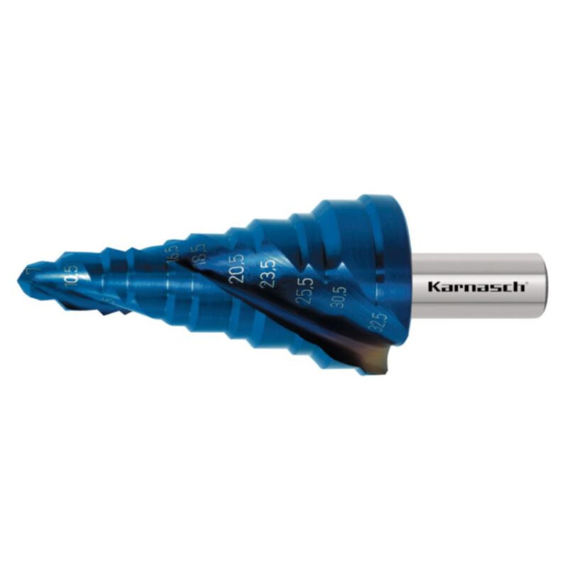 Stopničasti sveder KARNASCH HSS-XE + BLUE-DUR (7 – 32,5mm) - slika 2