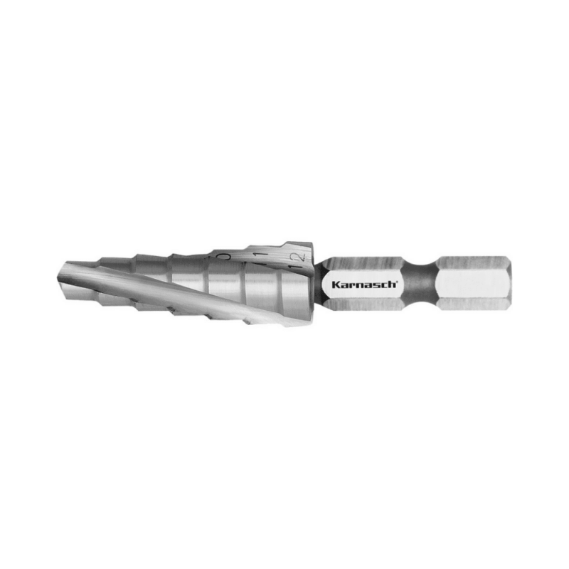 Stopničasti sveder KARNASCH HSS-XE – šestkotno vpetje (6 – 12mm) - slika 2