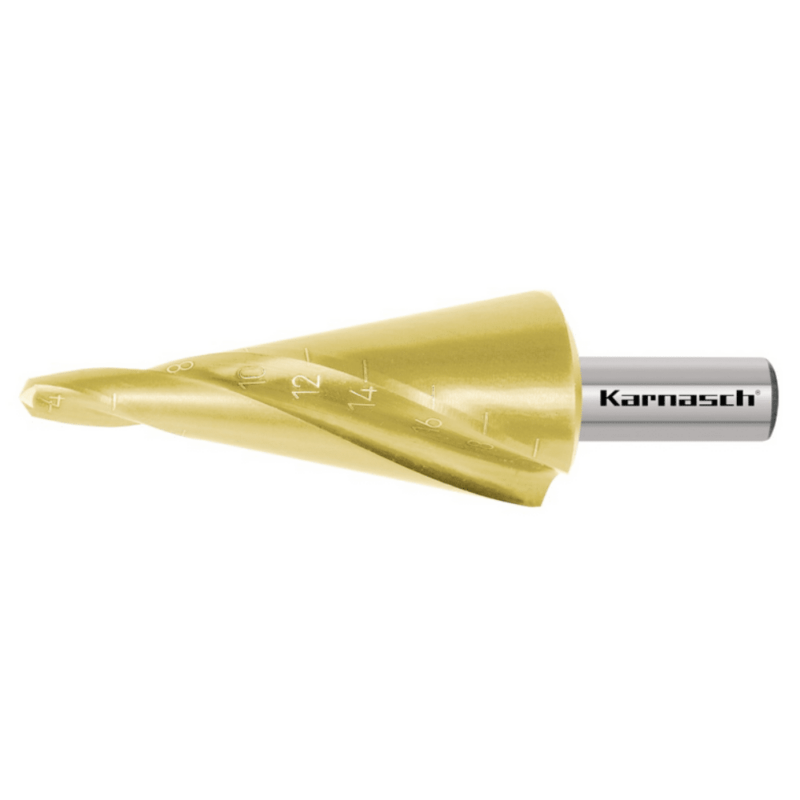 Sveder za luščenje KARNASCH HSS-XE TIN-GOLD – 2 rezili (4 – 20mm) - slika 2