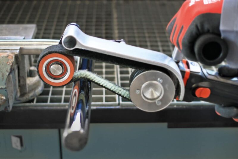 Tračni akumulatorski brusilnik Eisenblätter ROHR MAX® AKKU HT - slika 4