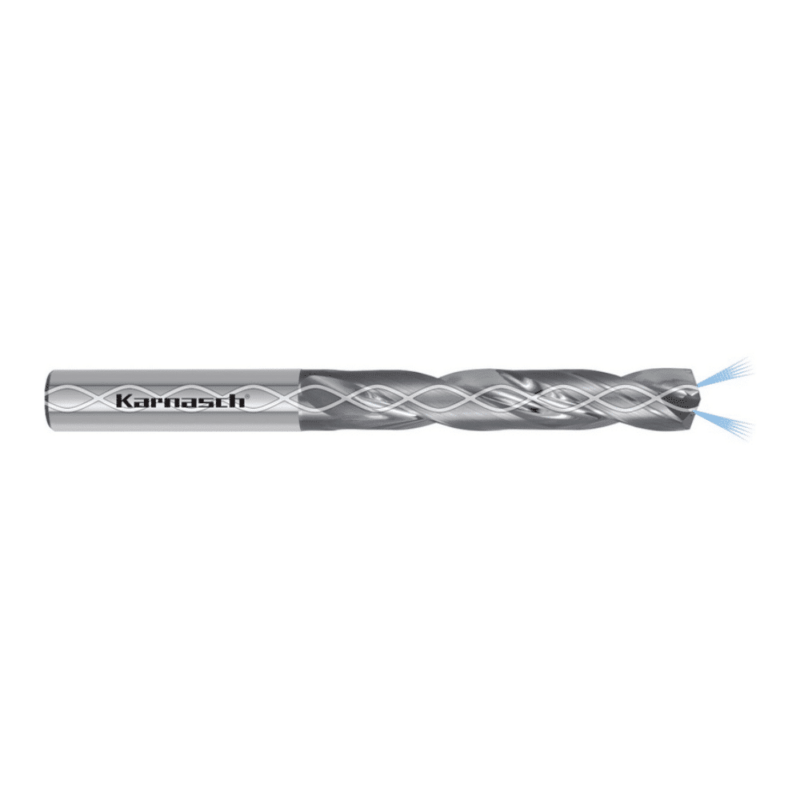 Trdokovinski sveder KARANSCH, za INCONEL - z notranjim hlajenjem, DIN 6537 - 5xD - slika 2