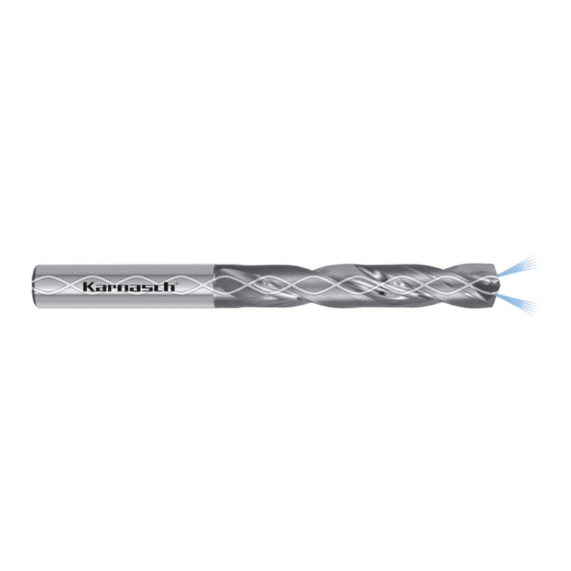 Trdokovinski sveder KARANSCH, za INCONEL - z notranjim hlajenjem, DIN 6537 - 5xD - slika 4