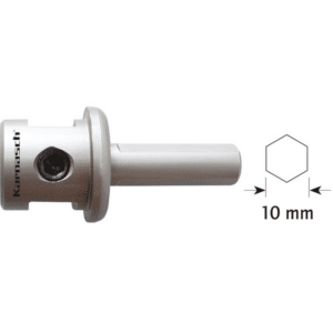 Vpetje za HM kronske žage – 10mm – šestkotno, za kronske žage 14-60mm.