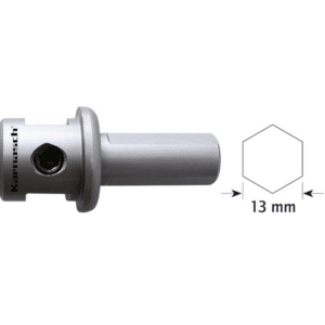 Vpetje za HM kronske žage - 13mm - šestkotno, za kronske žage 14-60mm.